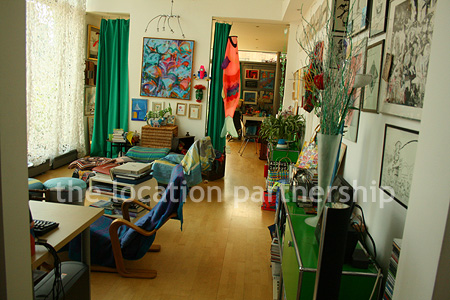Eclectic, arty, inner city apartment with lots of character and prime views of the gherkin. Better suited to photo shoots.