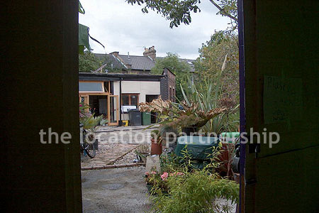 Ground floor apartment with back yard.