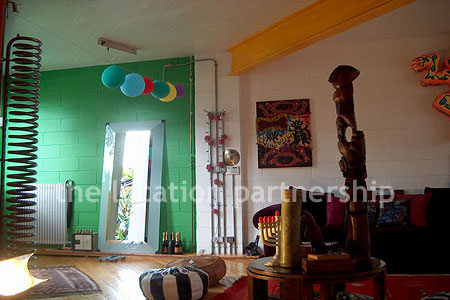 Ground floor apartment with back yard.
