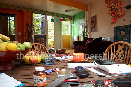 Ground floor apartment with back yard.