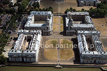 Aerial view of Historic London Buildings