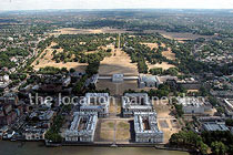 Aerial view of Historic London Buildings