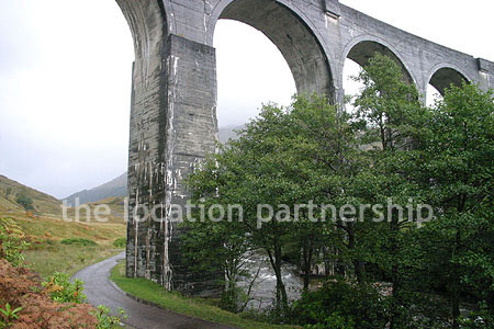 Viaduct surrounded by stunning Scottish landscape