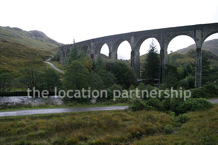 Viaduct surrounded by stunning Scottish landscape