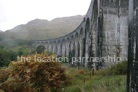Viaduct surrounded by stunning Scottish landscape