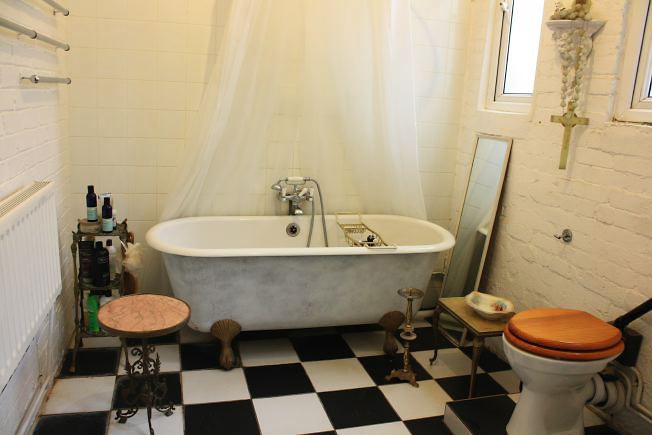 Warehouse conversion flat. Testament to the wonderful world of kitch!
