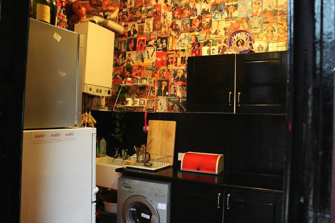 Warehouse conversion flat. Testament to the wonderful world of kitch!