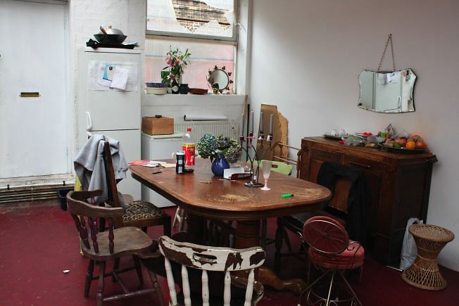 Warehouse conversion flat. Testament to the wonderful world of kitch!