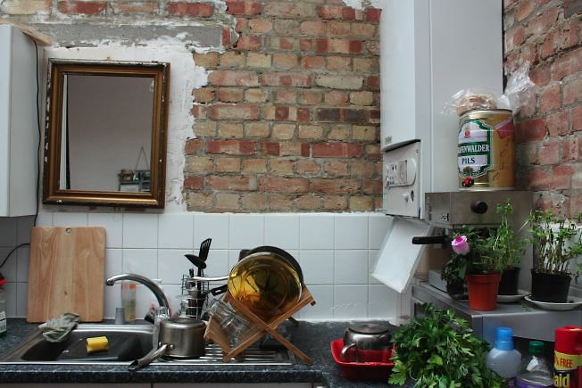 Warehouse conversion flat. Testament to the wonderful world of kitch!