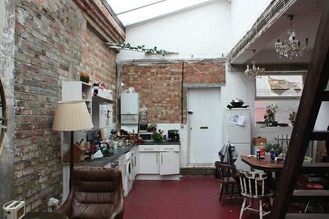 Warehouse conversion flat. Testament to the wonderful world of kitch!
