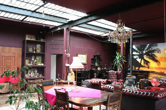 Warehouse conversion flat. Testament to the wonderful world of kitch!