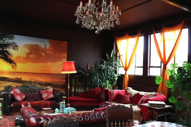 Warehouse conversion flat. Testament to the wonderful world of kitch!