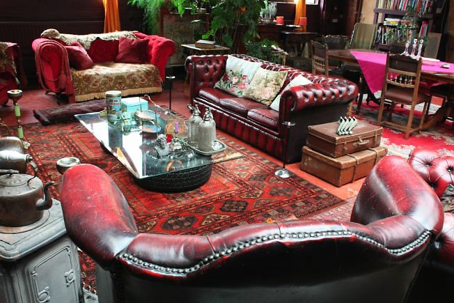 Warehouse conversion flat. Testament to the wonderful world of kitch!