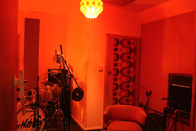 Warehouse conversion flat. Testament to the wonderful world of kitch!