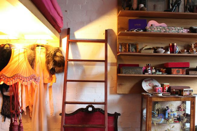 Warehouse conversion flat. Testament to the wonderful world of kitch!