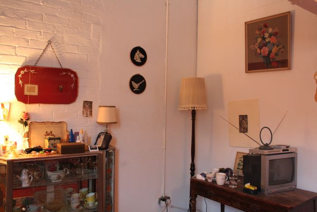 Warehouse conversion flat. Testament to the wonderful world of kitch!