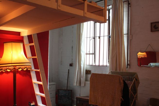 Warehouse conversion flat. Testament to the wonderful world of kitch!