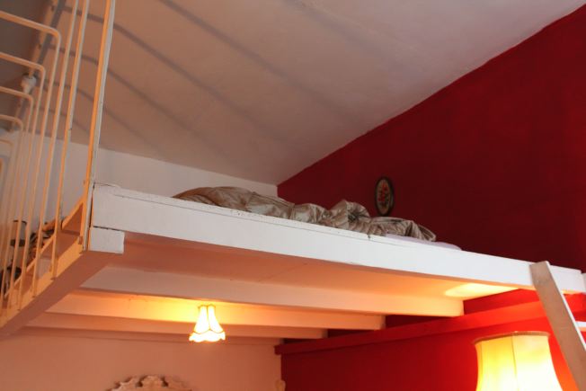 Warehouse conversion flat. Testament to the wonderful world of kitch!