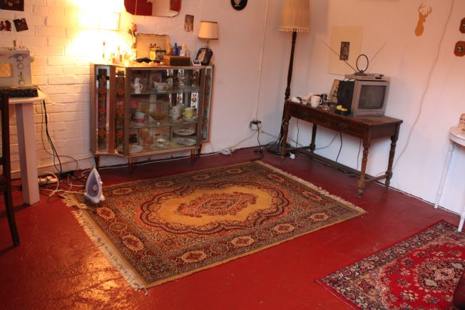 Warehouse conversion flat. Testament to the wonderful world of kitch!