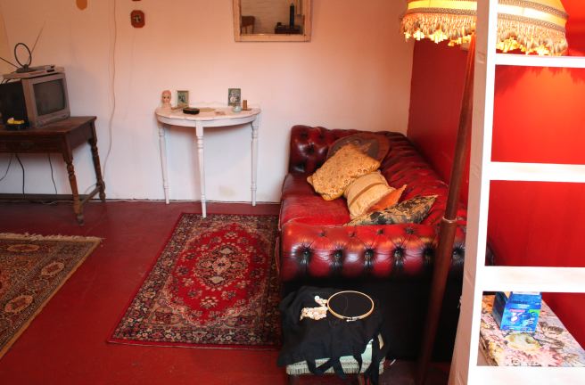 Warehouse conversion flat. Testament to the wonderful world of kitch!