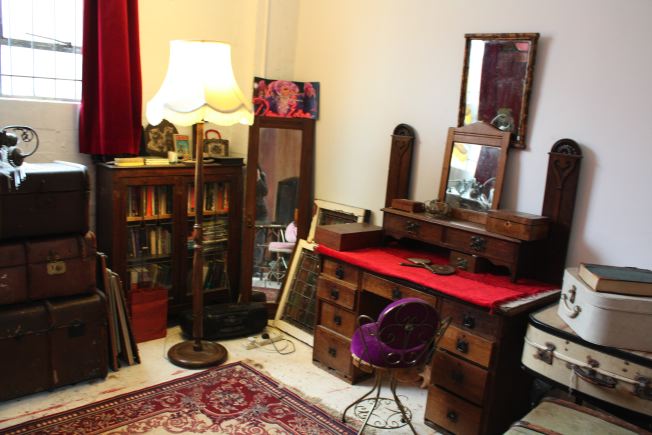Warehouse conversion flat. Testament to the wonderful world of kitch!
