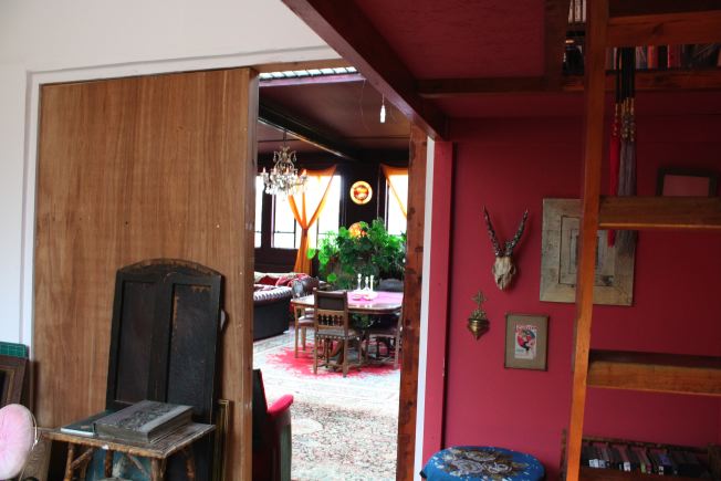 Warehouse conversion flat. Testament to the wonderful world of kitch!