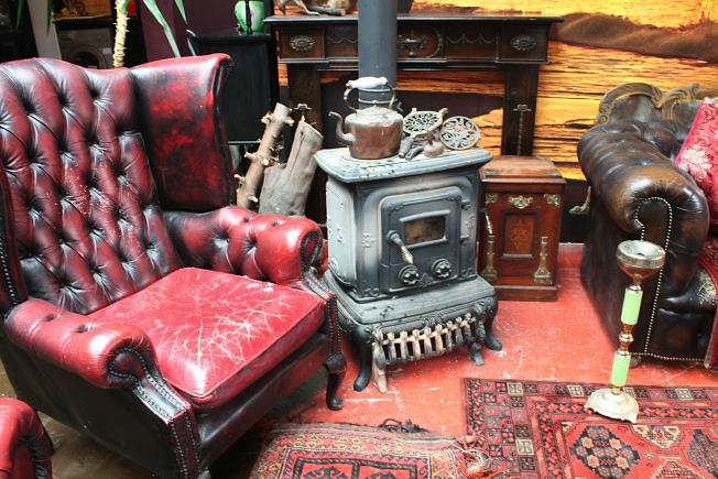 Warehouse conversion flat. Testament to the wonderful world of kitch!