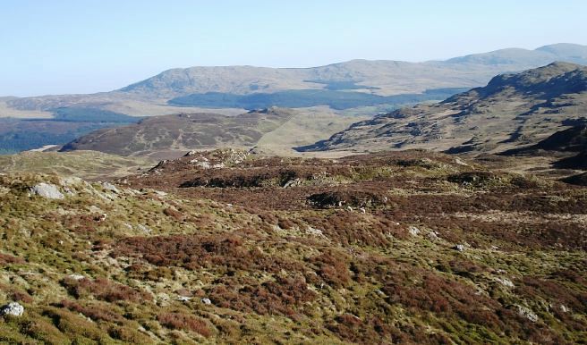 Traditional Welsh, working farmhouse with magnificent views.