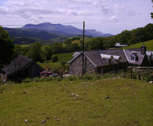Traditional Welsh, working farmhouse with magnificent views.