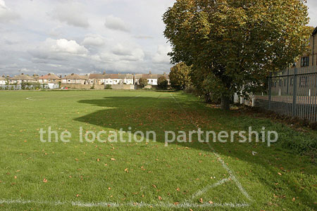 Football Pitch at Working Men's Club in East London