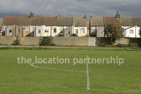 Football Pitch at Working Men's Club in East London