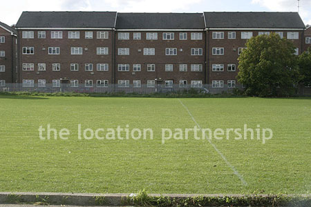 Football Pitch at Working Men's Club in East London