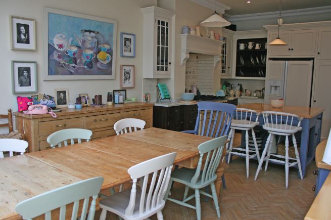 A large edwardian semi detached house with traditional decor and lots of space.