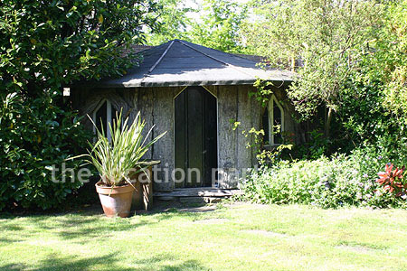 A large five bedroom cottage with a very Mediterranean exterior.