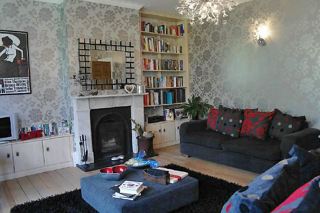 An Edwardian style house renovated with a modern, contemporary style and a large garden.