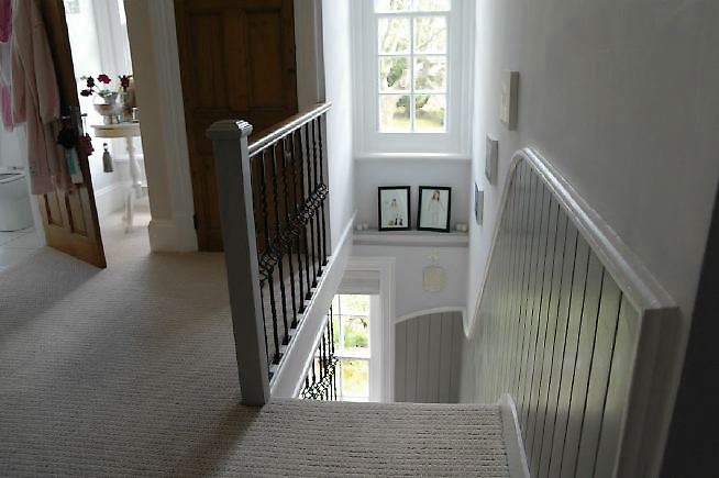 An Edwardian style house renovated with a modern, contemporary style and a large garden.