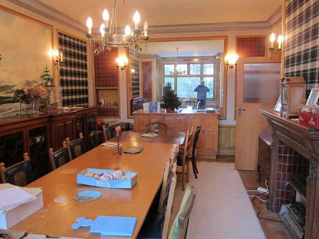 Unmodernised, empty house with great 60's interiors.