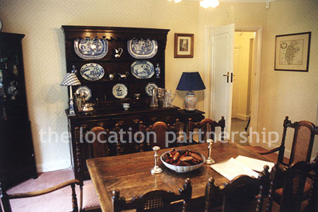 Dining room attached to living room.
