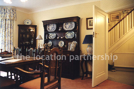 Dining room attached to living room.