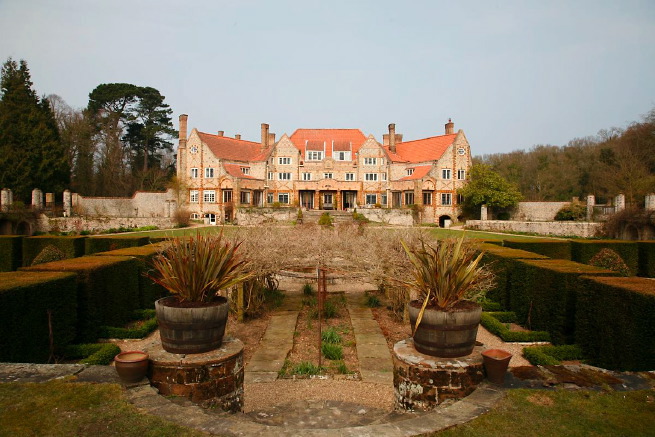 Large formal gardens, outbuildings and woodland at an amazingly eclectic country house.