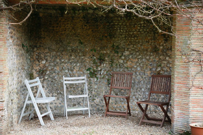 Large formal gardens, outbuildings and woodland at an amazingly eclectic country house.