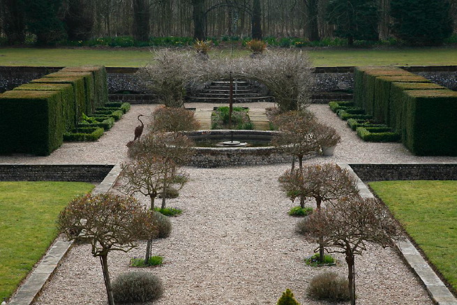 Large formal gardens, outbuildings and woodland at an amazingly eclectic country house.