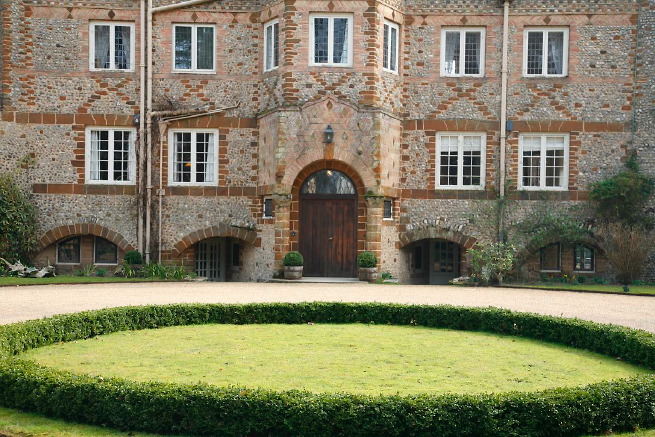 Large formal gardens, outbuildings and woodland at an amazingly eclectic country house.