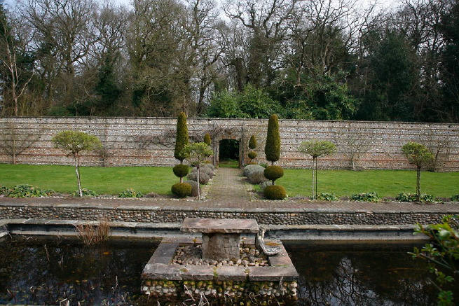 Large formal gardens, outbuildings and woodland at an amazingly eclectic country house.