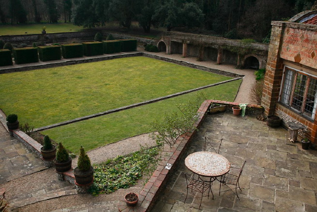 Large formal gardens, outbuildings and woodland at an amazingly eclectic country house.