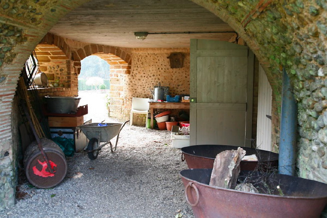 Large formal gardens, outbuildings and woodland at an amazingly eclectic country house.