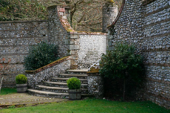 Large formal gardens, outbuildings and woodland at an amazingly eclectic country house.