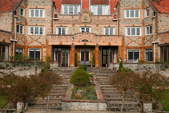 Large formal gardens, outbuildings and woodland at an amazingly eclectic country house.