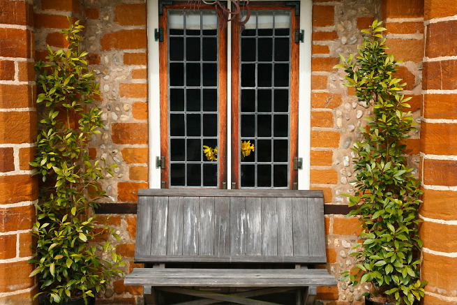 Large formal gardens, outbuildings and woodland at an amazingly eclectic country house.