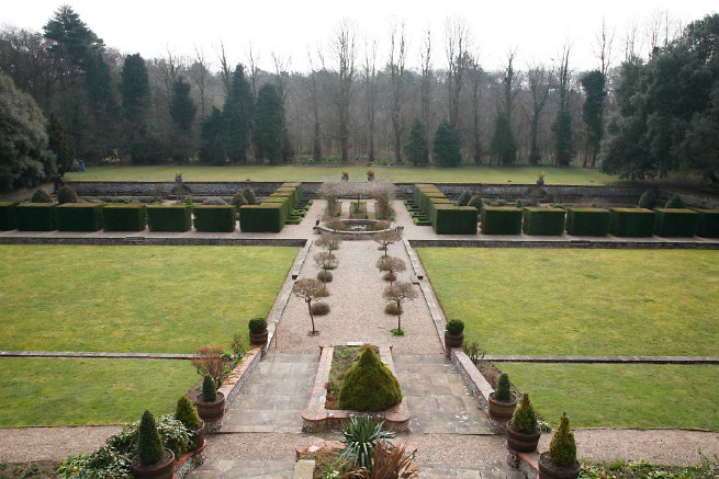 Large formal gardens, outbuildings and woodland at an amazingly eclectic country house.